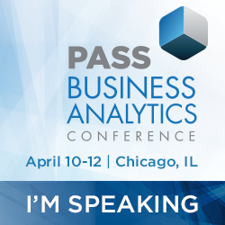 I'm speaking at the PASS BA Conference 2013!